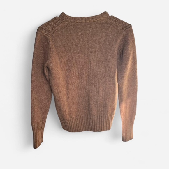 J Crew brown patterned sweater - Picture 2 of 2